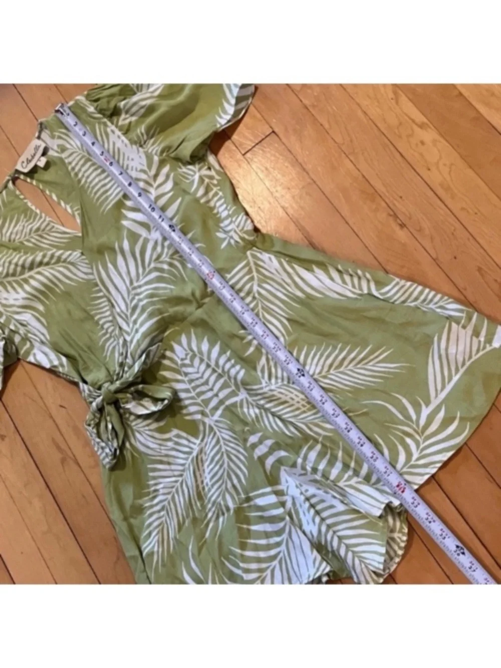Cleobella Remington Palm Green Romper Size Small
